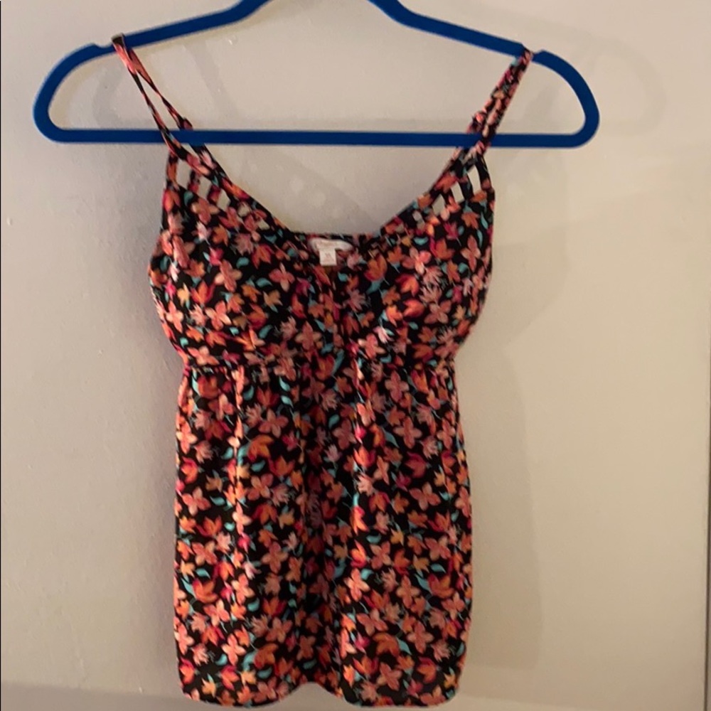 Candies Floral Padded Tank Top